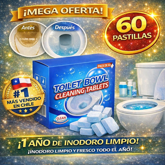 60 Pastillas limpiadoras Inodoro